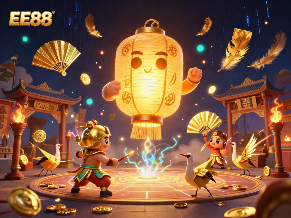 Experience thrilling gameplay with EE88 in this vibrant casino scene.