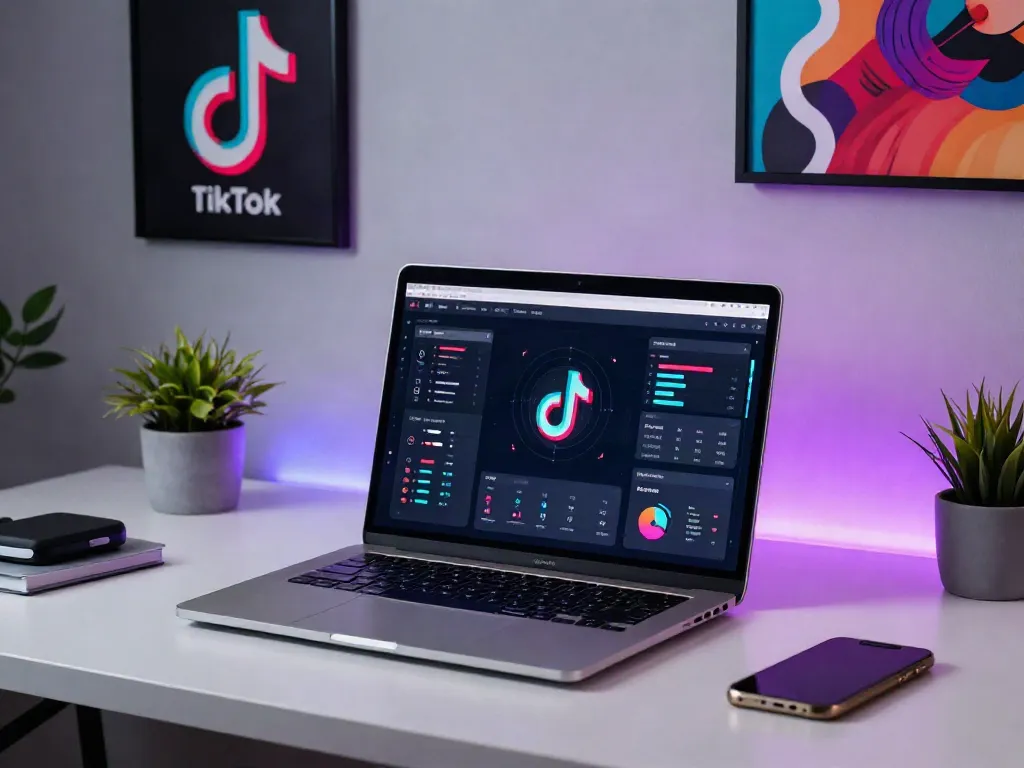 Follower kaufen Twint: Moderne Arbeitsumgebung mit TikTok-Datenanalyse.