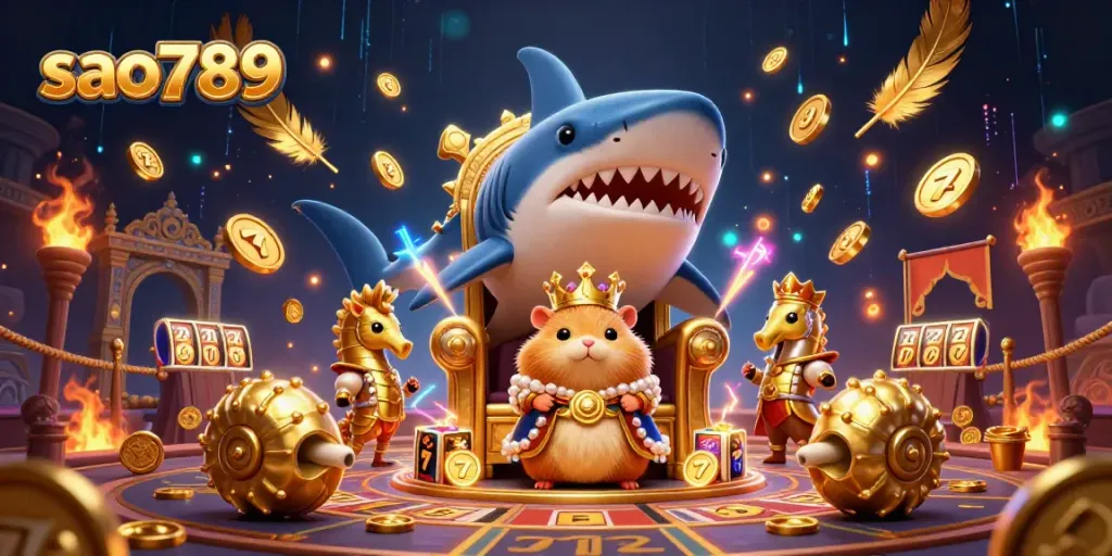 Enjoy adventurous gameplay with sao789 casino world featuring a whimsical hamster king and vibrant gaming elements.