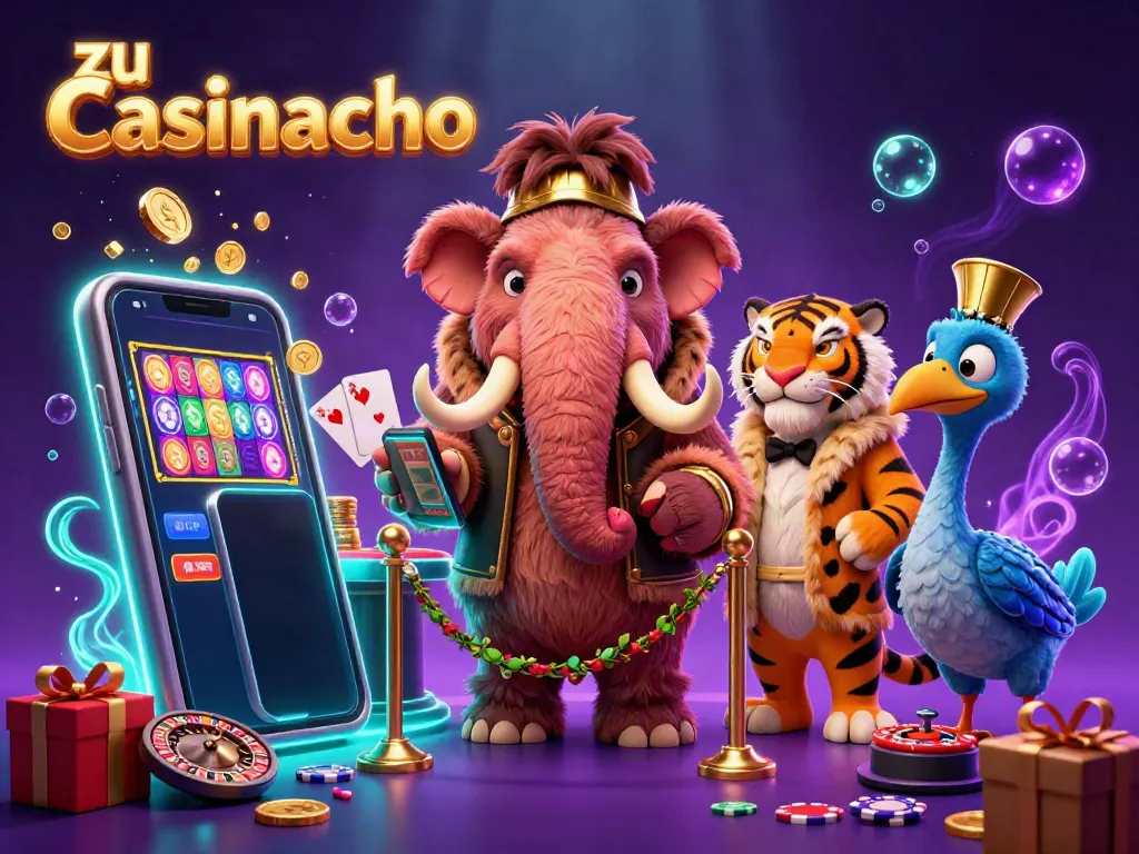 Ein unterhaltsames Casino-Szenario mit einem Mammut-Bouncer und einem VIP-Gast, zu Casinacho.