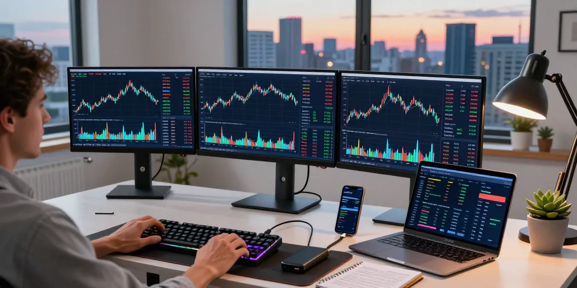 Flingeverx AI Bot in a modern crypto workspace displaying live trading indicators, DeFi dashboards, and digital wallet security.