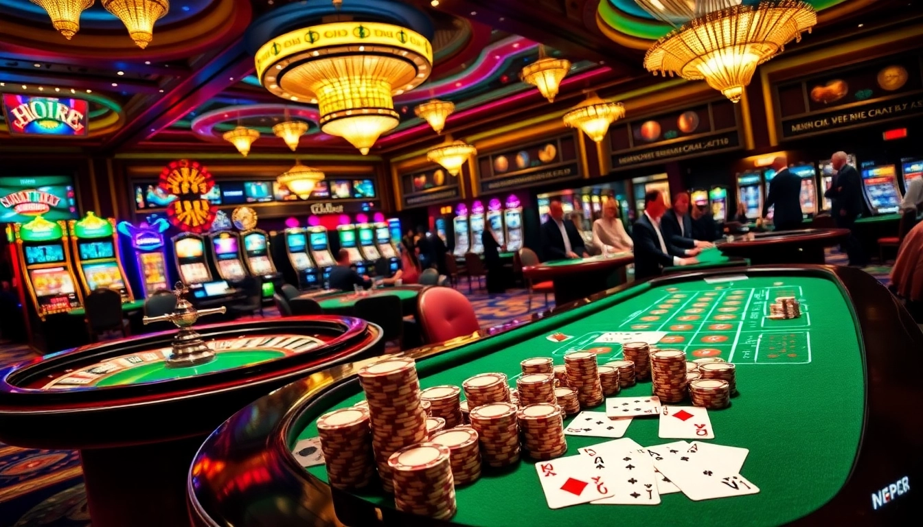 Experience the thrill of gaming at https://c168seo.com/ featuring vibrant casino tables and spinning roulette wheels.