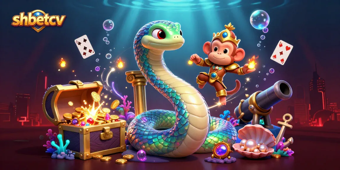 Engage with shbetcv's exciting gaming realm featuring a vibrant 3D cartoon scene of fantasy elements.