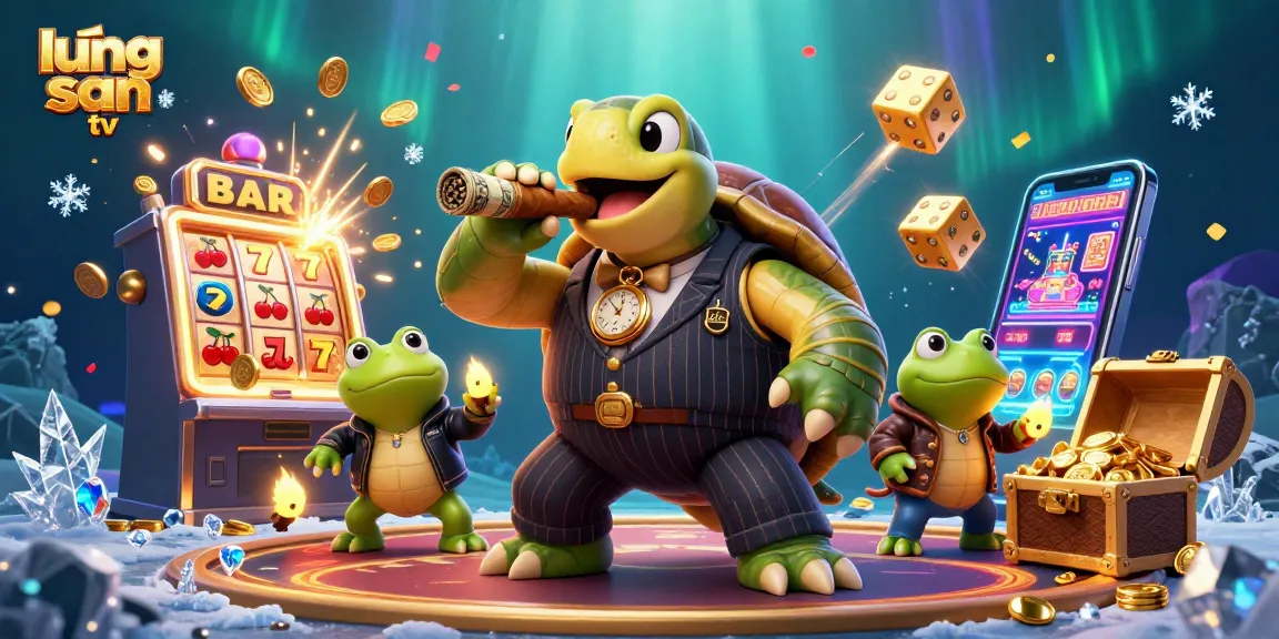 Betting on lương sơn tv with a powerful slot machine explosion and thematic characters.